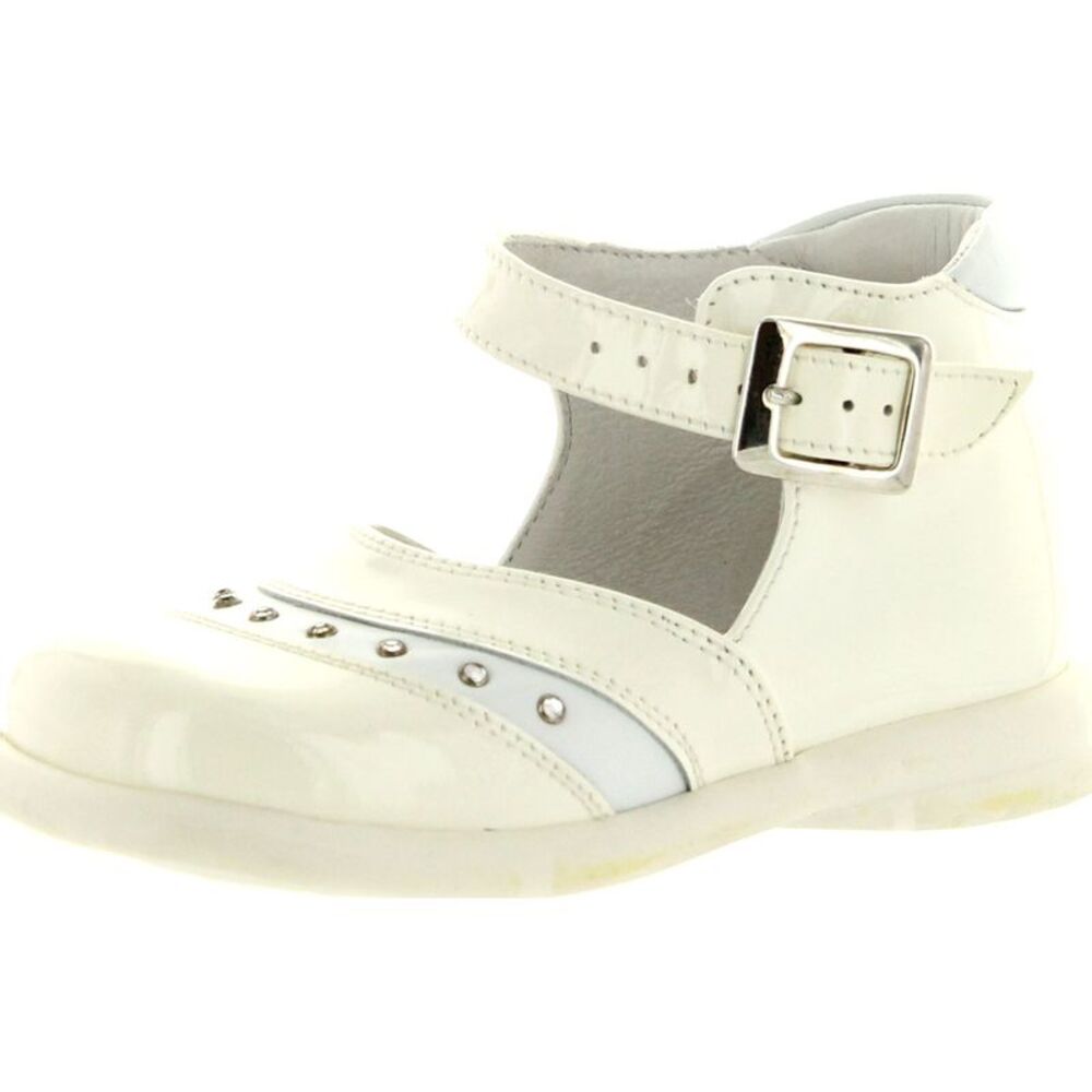 Oxford 3026 White ToddlerG flats-shoes 23 NEW